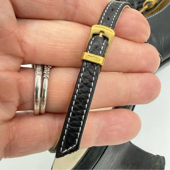 Salvatore Ferragamo Slingback Heels 9 Black - Picture 16 of 16